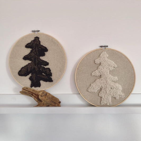 Fenyőfák - falikép